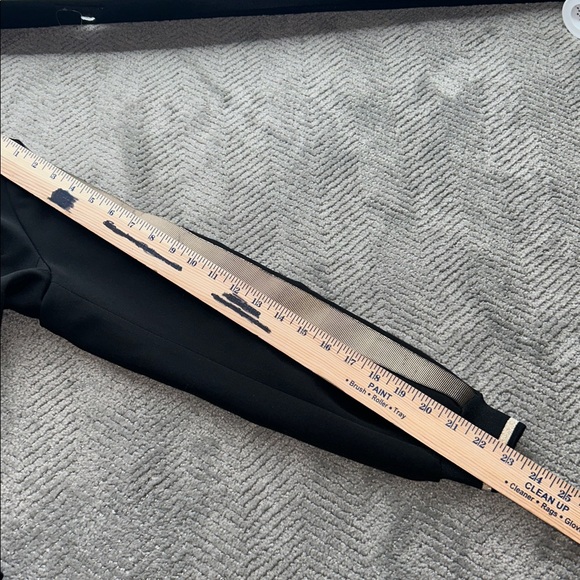 Lauren Vidal Paris Black Gold Metallic Stripe Accent Tailored Blazer Jacket SZ 2 - Picture 12 of 13